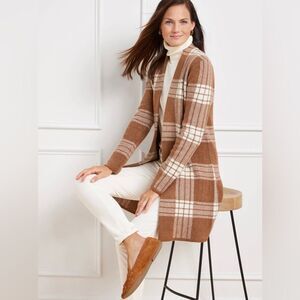 Talbots Versatile Brown/Ginger Long Cardigan  - New without tags 2X